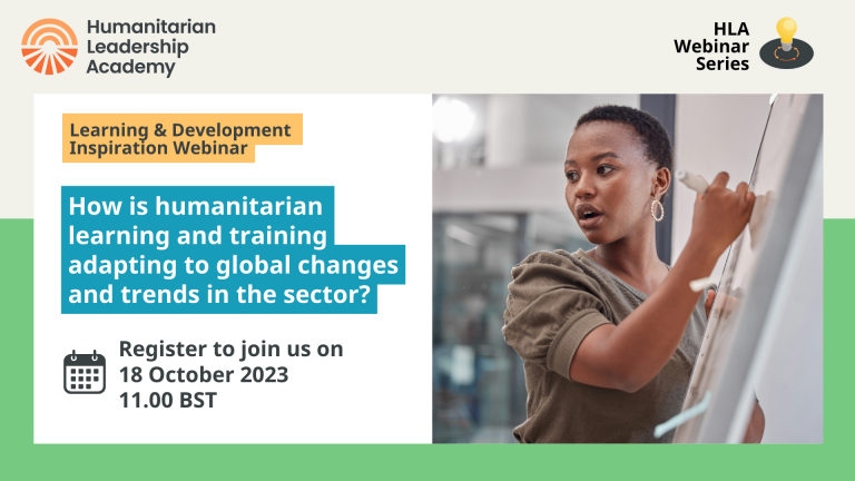 Webinar | How is humanitarian learning and training adapting to global changes and trends in the sector?