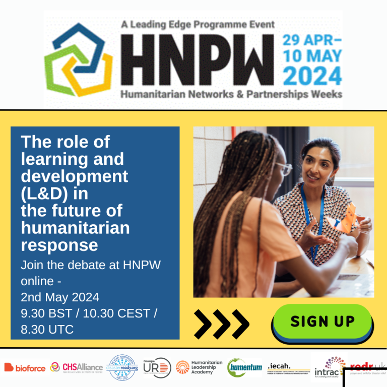 The role of learning and development (L&D) in the future of humanitarian response – HLA at HNPW