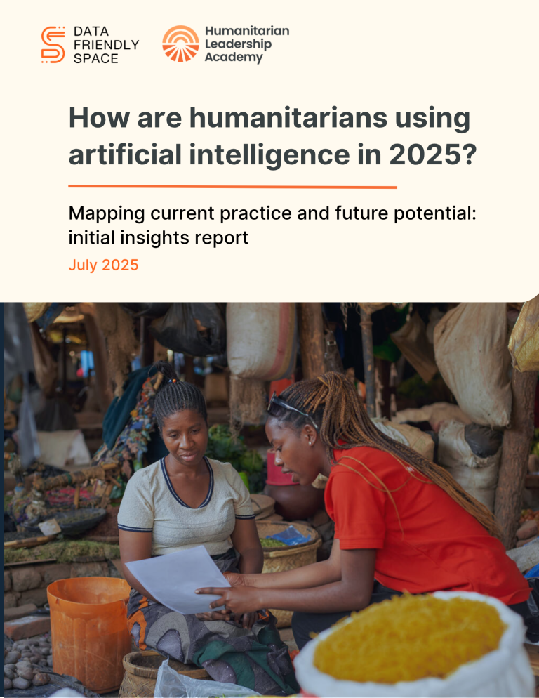 Initial insights report: How are humanitarians using artificial intelligence in 2025?